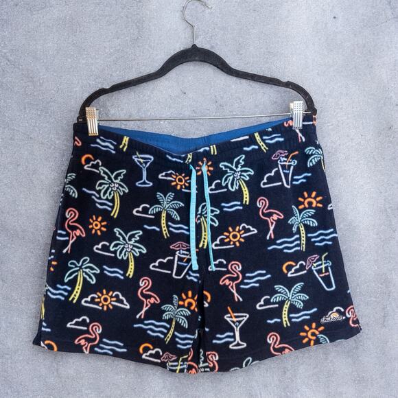 Chubbies Neon Lights Fleece Lounge Shorts Large - Picture 1 of 5